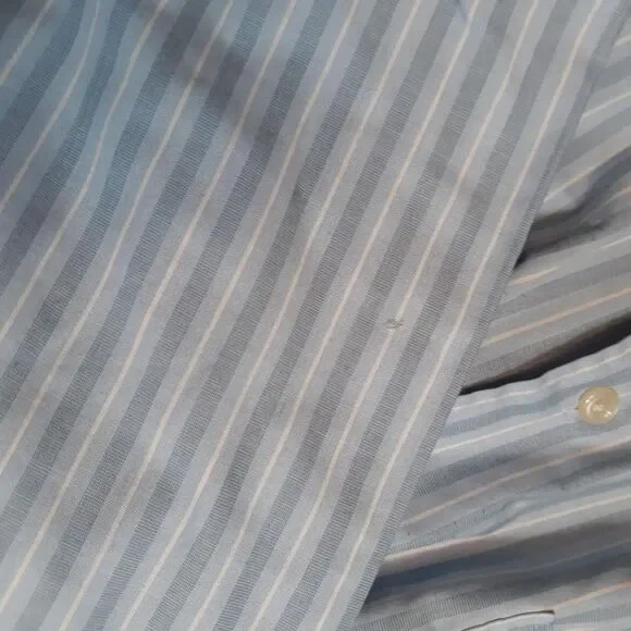 Dockers Men's White and Blue Shirt - Picture 2 of 6